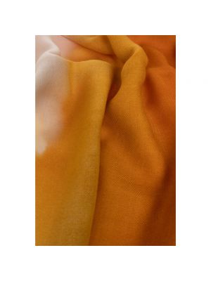 Bufanda de cachemir con estampado de cachemira Salvatore Ferragamo naranja