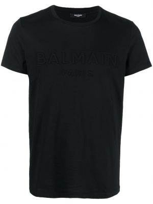T-shirt en coton Balmain noir