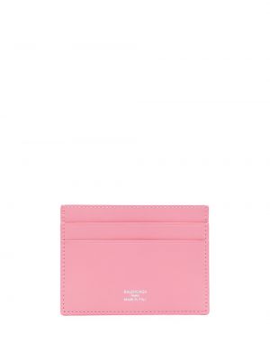 Usnjena denarnica Balenciaga roza