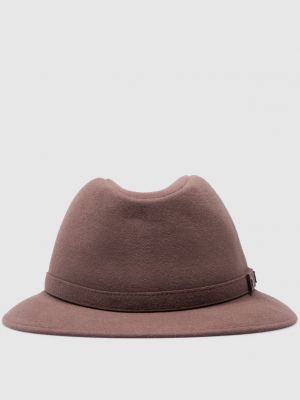 Шерстяная шляпа Borsalino коричневая