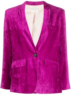 Fløyel lang blazer Forte_forte rosa