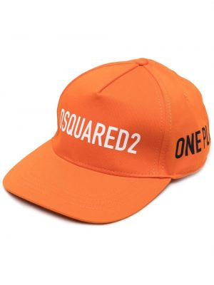 Brodert cap Dsquared2 oransje