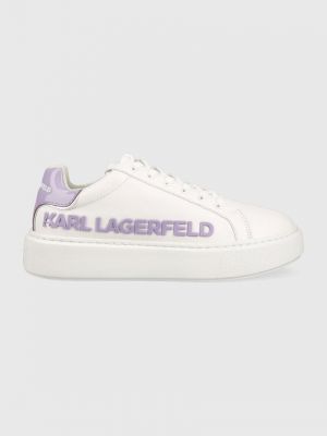 Kožené tenisky Karl Lagerfeld bílé