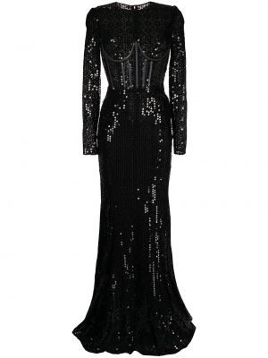 Rochie de seară cu paiete Dolce & Gabbana negru