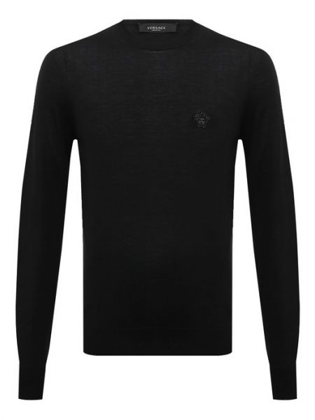 Шелковый шерстяной свитер Versace