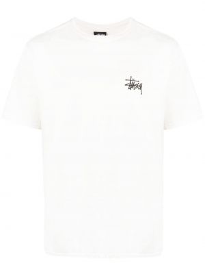 Βαμβακερή μπλούζα με σχέδιο Stüssy λευκό