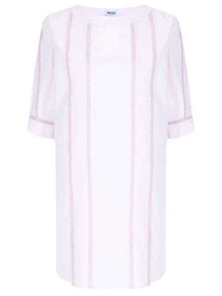 Хлопковое платье Kenzo розовое