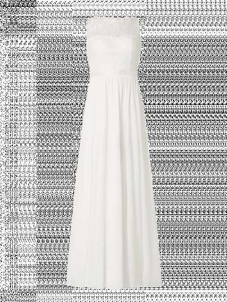 Sukienka wieczorowa koronkowa Luxuar biała