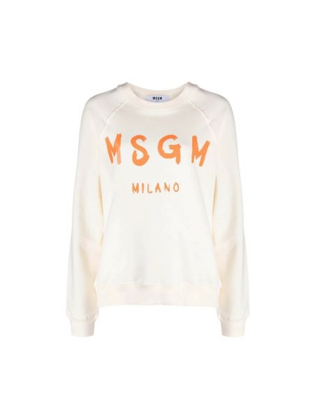 Sweatshirt mit print Msgm weiß