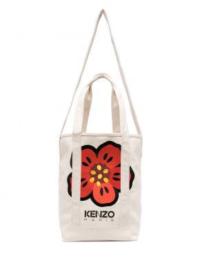 Kvetinová nákupná taška s potlačou Kenzo