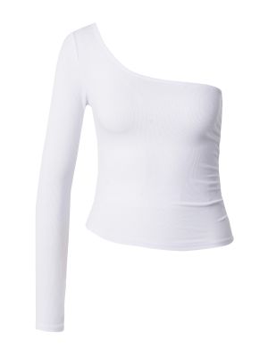 Памучна тениска с дълъг ръкав Cotton On бяло