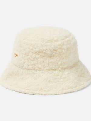 Chapeau en laine Balmain blanc