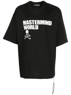 T-shirt con stampa oversize Mastermind Japan nero