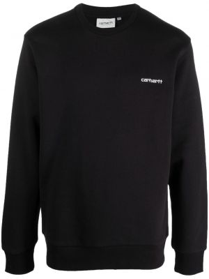 Bomull brodert sweatshirt Carhartt Wip svart