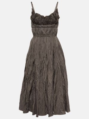 Bavlněné midi šaty Altuzarra šedé