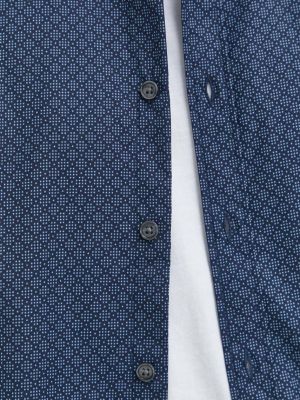 Pernata košulja s gumbima slim fit Abercrombie & Fitch plava