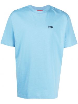 Camiseta con bordado 032c azul