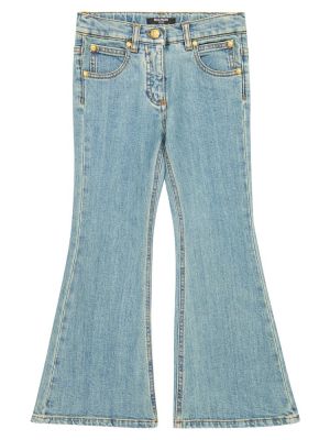 Flared jeans for jenter Balmain Kids blå