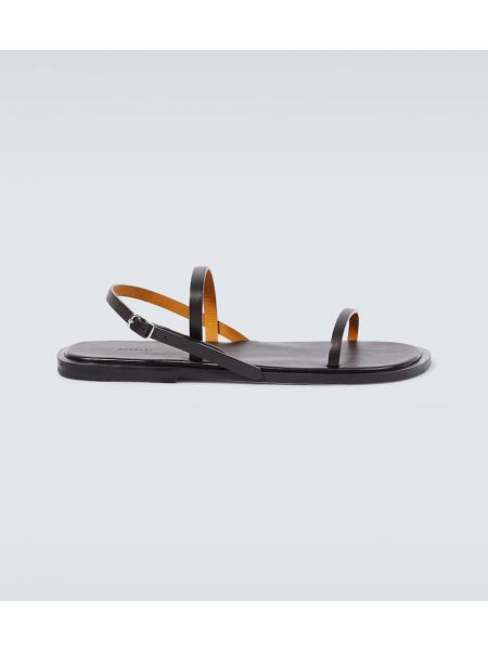 Kožené sandály Auralee černé
