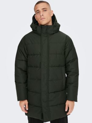Manteau court Only & Sons vert