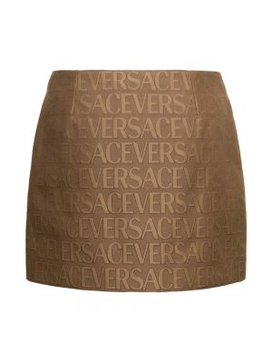 Spódnica skórzana Versace