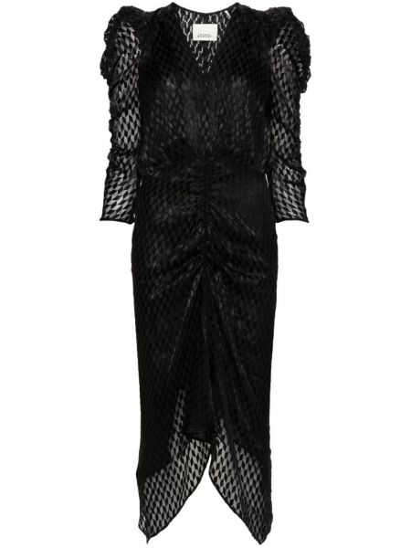 Μίντι φόρεμα Isabel Marant μαύρο