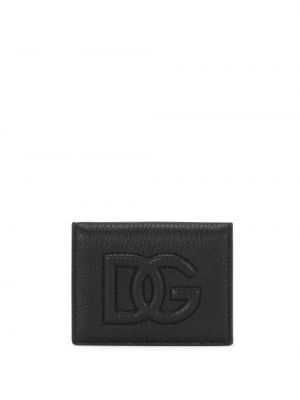 Portefeuille en cuir Dolce & Gabbana noir