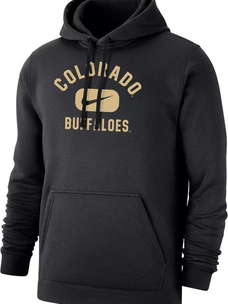 Мужской флисовый пуловер с худи Nike Colorado Buffaloes Club черный