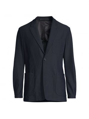 Пиджак на пуговицах Giorgio Armani синий