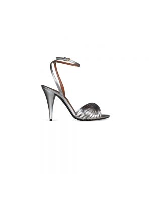 Sandały Saint Laurent srebrne