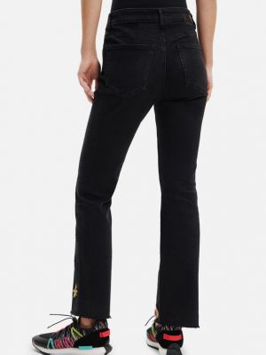 Straight jeans Desigual schwarz