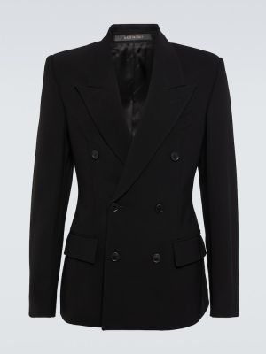 Černé vlněné sako Balenciaga