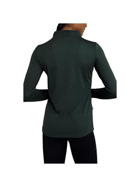 Флисовая футболка на молнии с карманами Tca зеленая