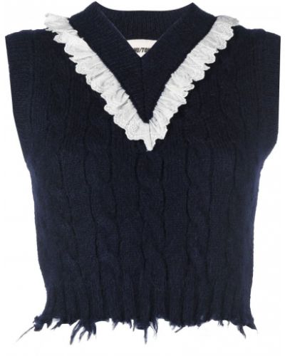 Ruffle vest Shushu/tong blå