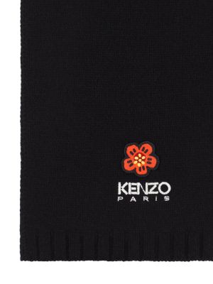 Bufanda de lana Kenzo Paris negro