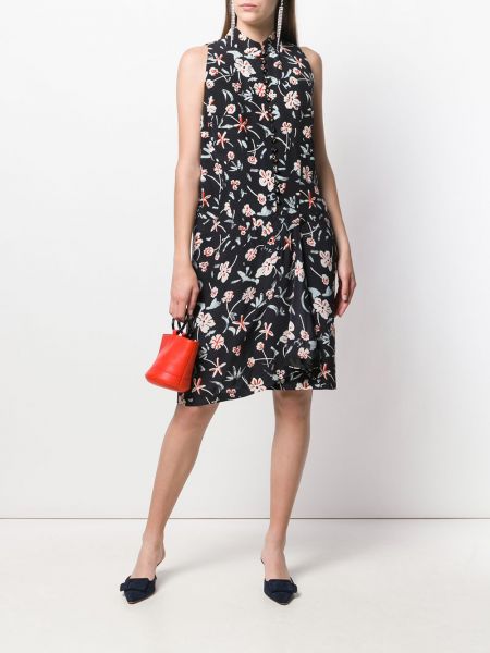 Mini vestido de flores Chanel Pre-owned negro