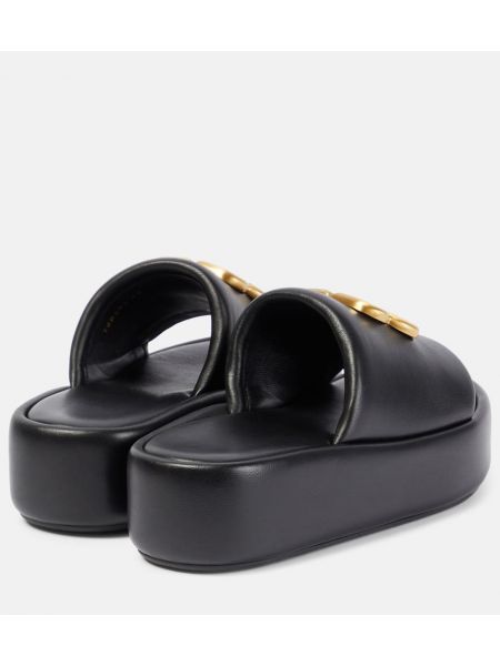 Sandalias de cuero con plataforma Balenciaga