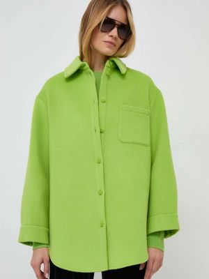 Зеленая демисезонная куртка оверсайз Max&co