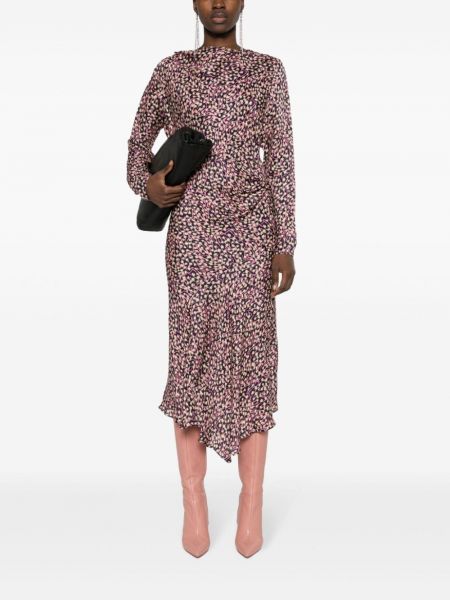 Asimetriska kleita Isabel Marant violets