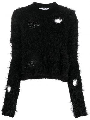 Volneni pulover Acne Studios črna