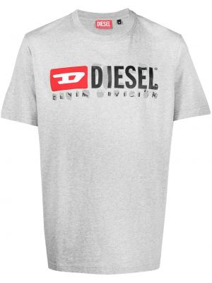 Bombažna majica s potiskom Diesel