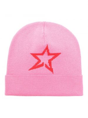 Вълнена шапка от мерино вълна Perfect Moment розово