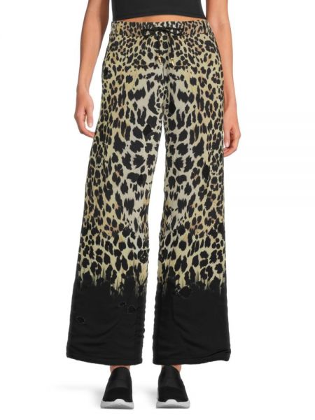 Леопардовые брюки с принтом Roberto Cavalli