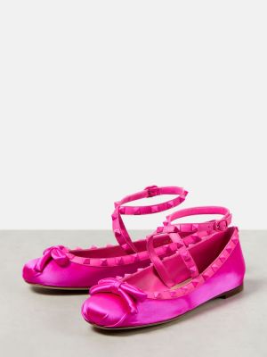 Balerina cipők Valentino Garavani rózsaszín