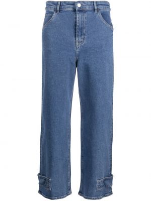 Hög midja jeans 7/8 Ps Paul Smith blå