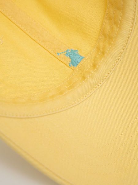 Czapka z daszkiem bawełniana Polo Ralph Lauren żółta
