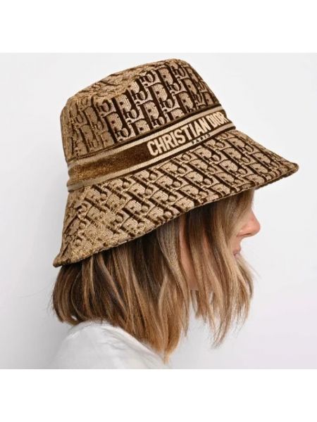 Sombrero Dior Vintage marrón