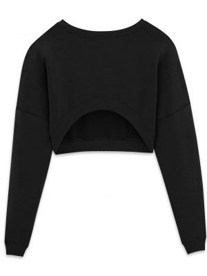 Sweatshirt aus baumwoll Saint Laurent schwarz