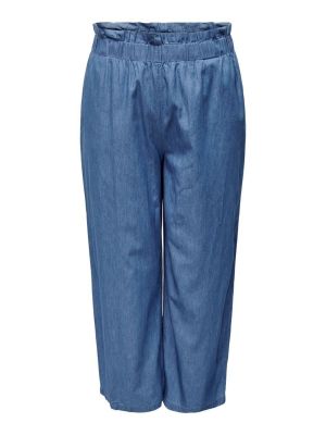 Pantaloni Only Carmakoma albastru