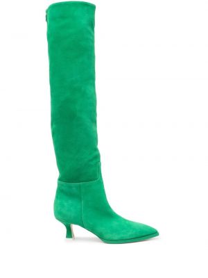 Zomšinės guminiai batai 3juin žalia